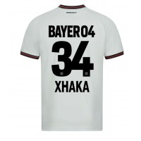 Bayer Leverkusen Granit Xhaka #34 Vonkajší futbalový dres 2023-24 Krátky Rukáv